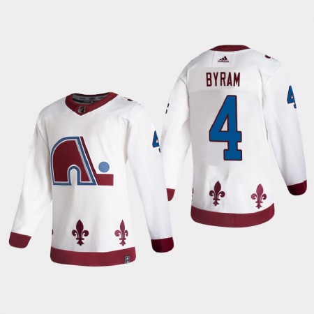 Colorado Avalanche Bowen Byram 4 2020-21 Reverse Retro Authentic Shirt - Mannen